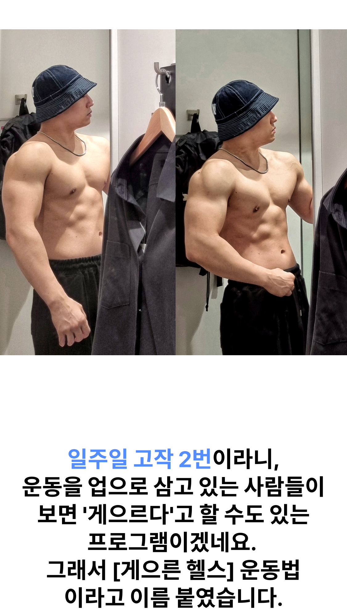 게으른 헬스 프로그램 상세 소개 11/15